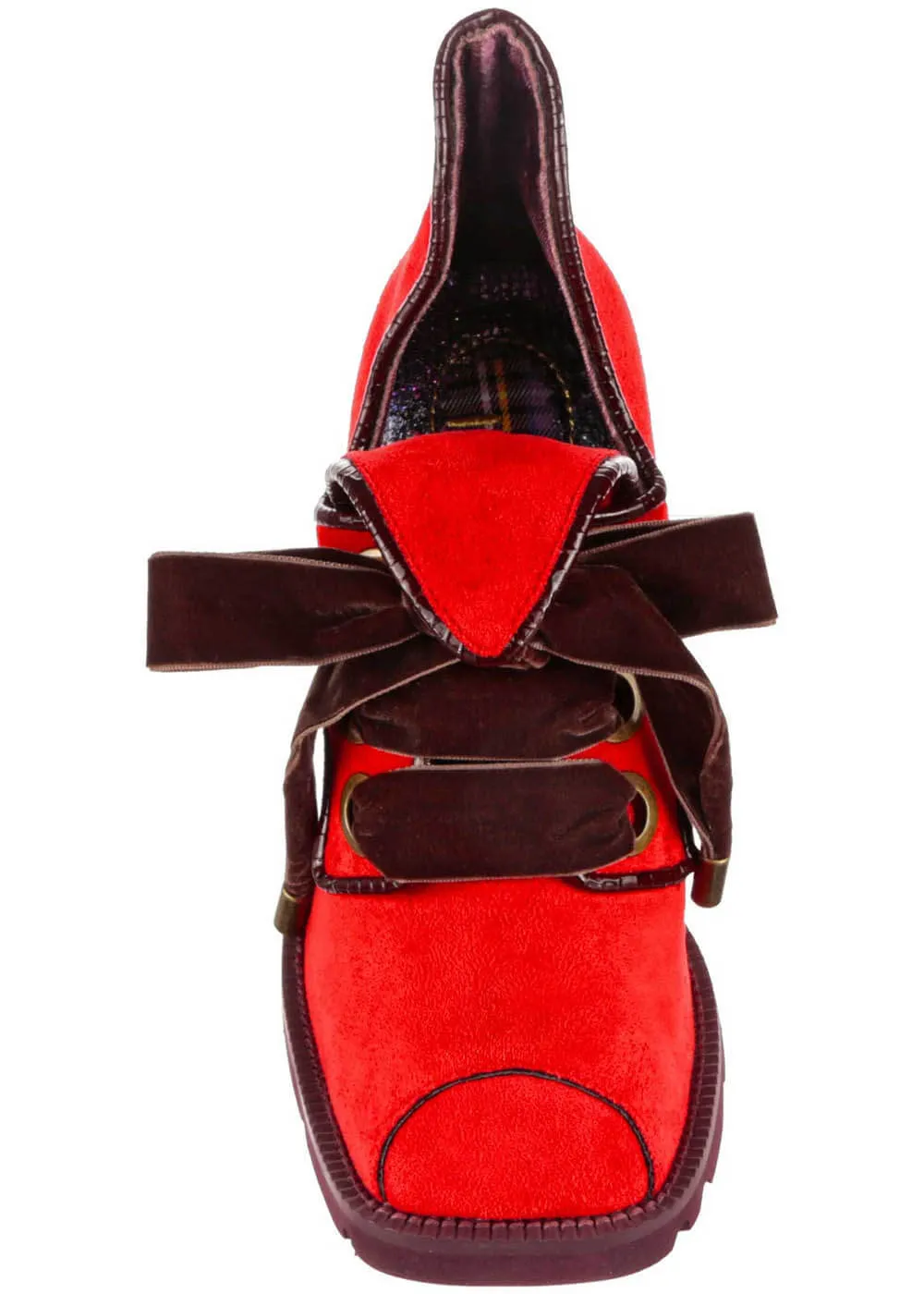 Irregular Choice Ssstop It! 70's Pumps Red