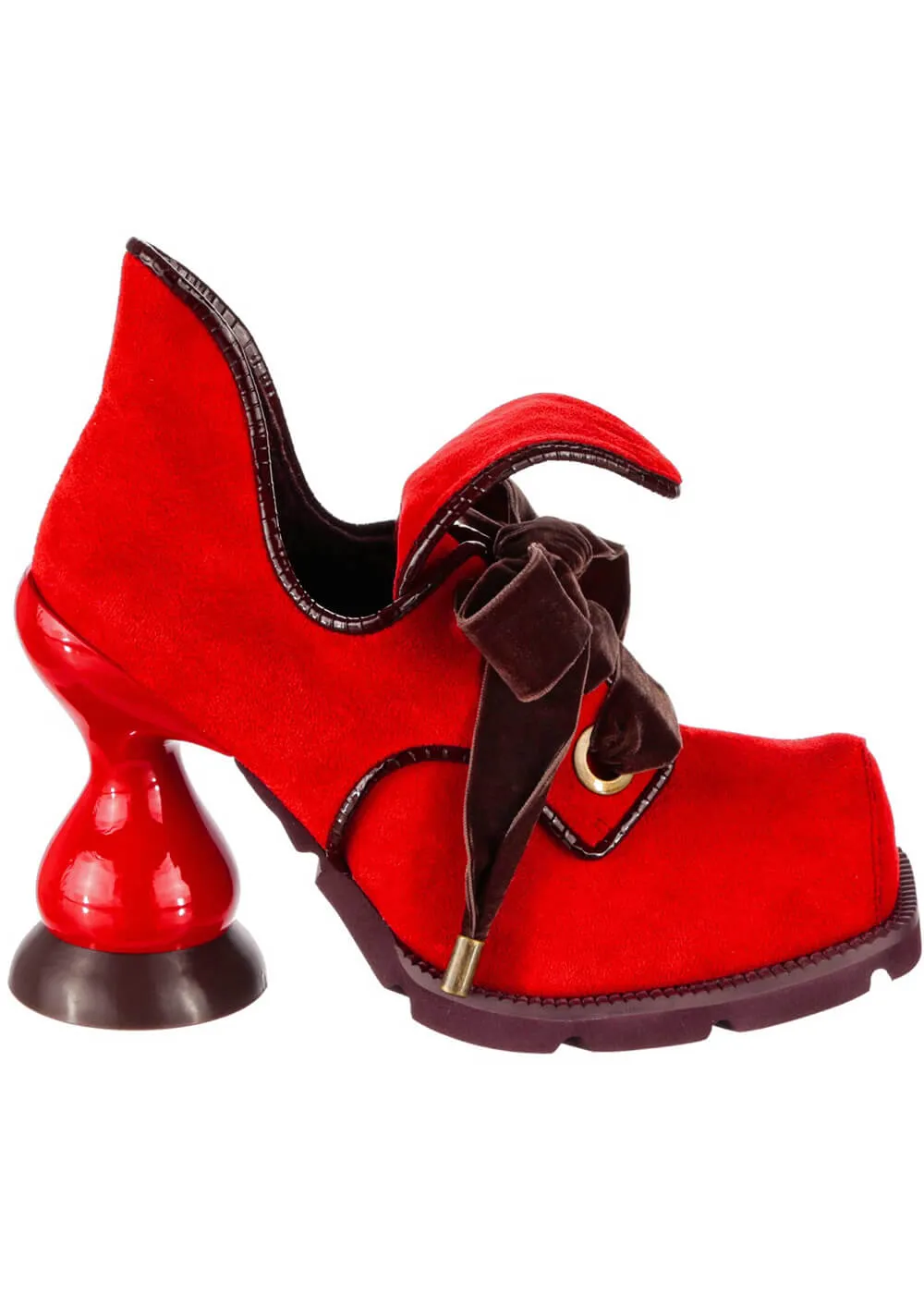 Irregular Choice Ssstop It! 70's Pumps Red