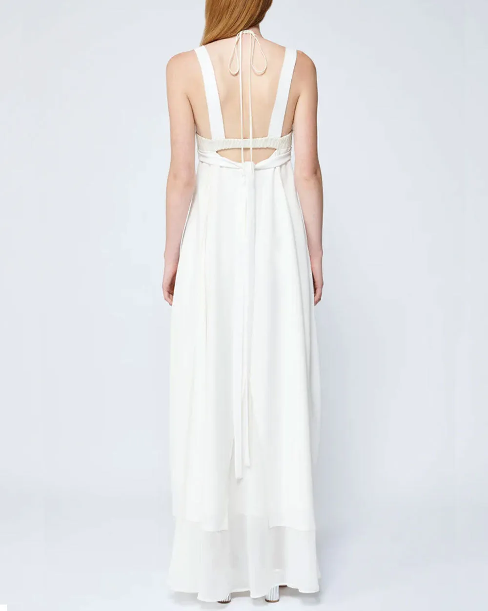 Ivory Darina Sleeveless Maxi Dress