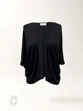 Joni Cover Up - Black Rayon Jersey