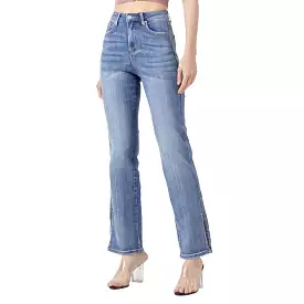 Kathleen High Rise Slit Jean