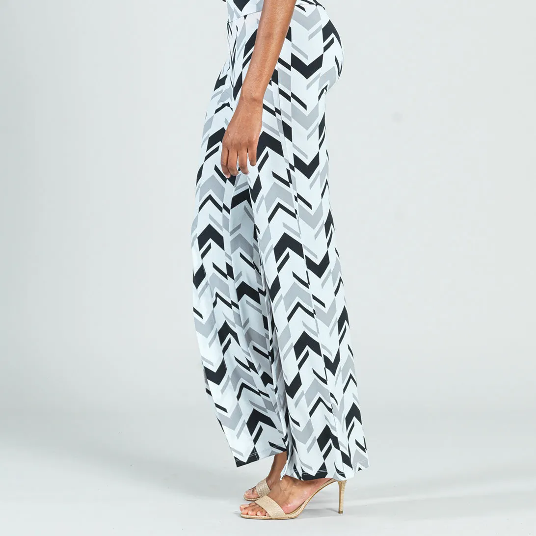 Kick Front High Slit Pant - Chevron Stripe - Final Sale!