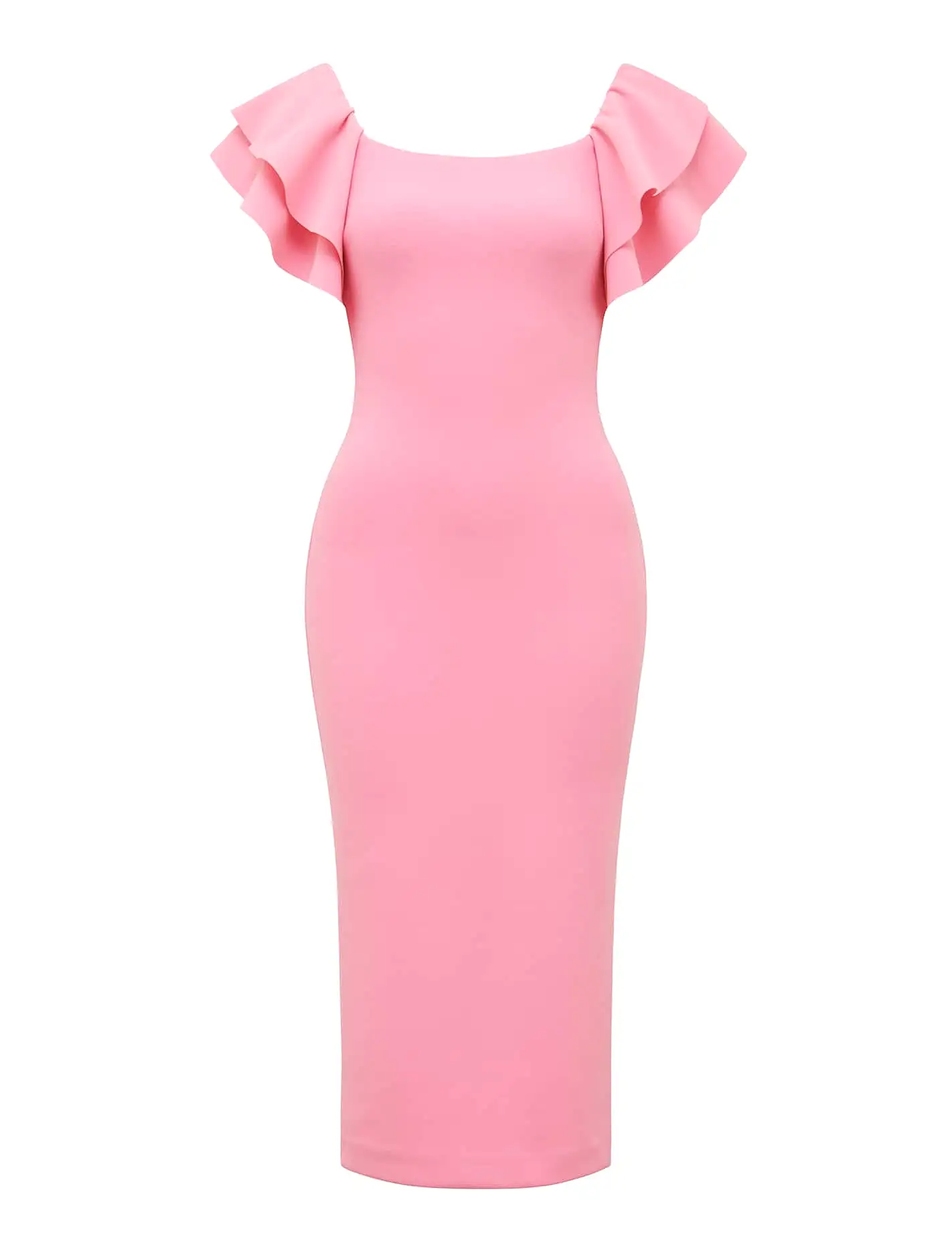 Kiki Petite Frill Sleeve Bodycon Dress