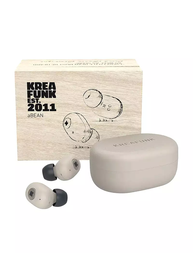 Kreafunk aBEAN Earphones Ivory Sand / Gold