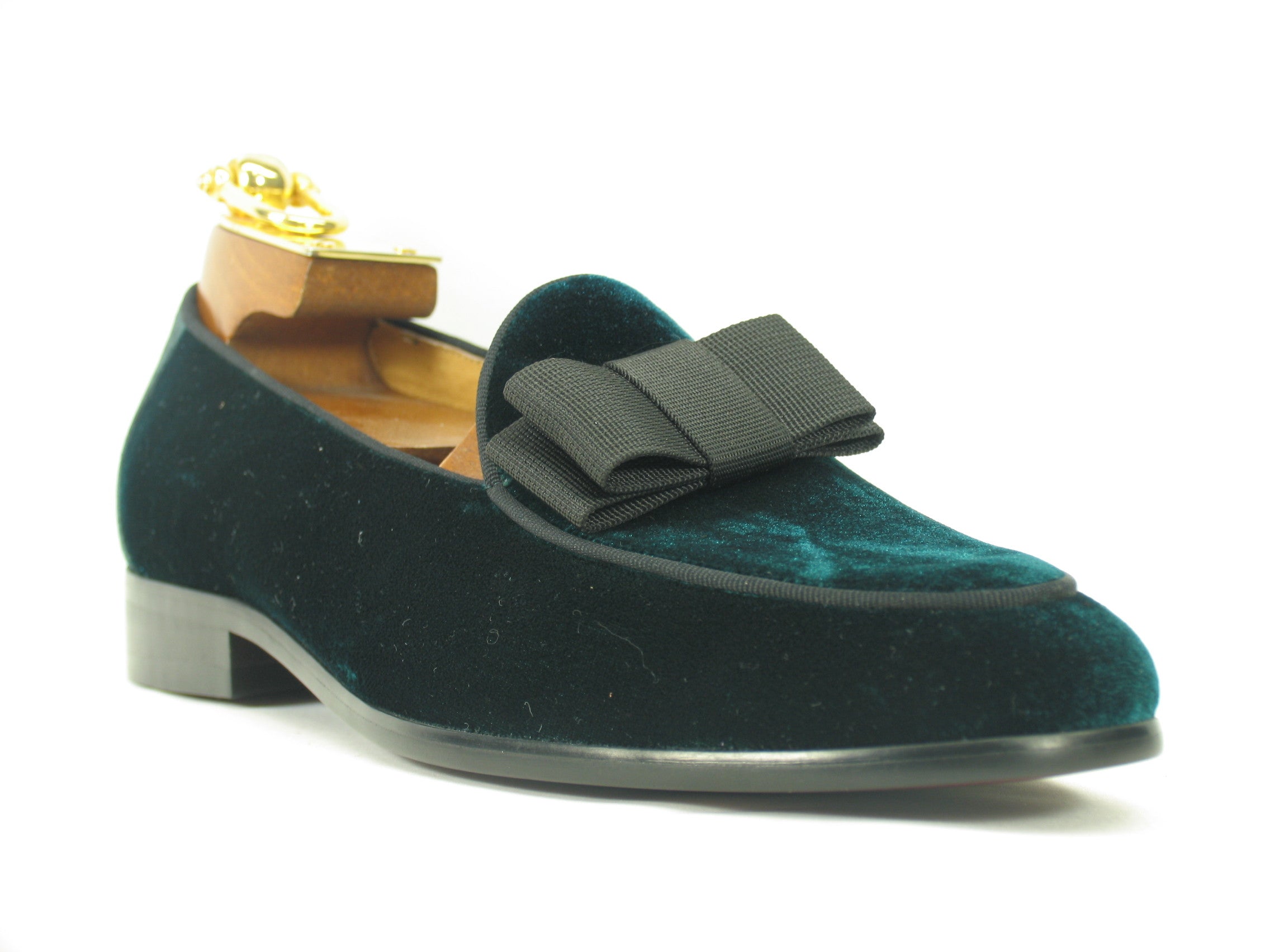 KS525-102V Carrucci Velvet Prom Loafer Emerald