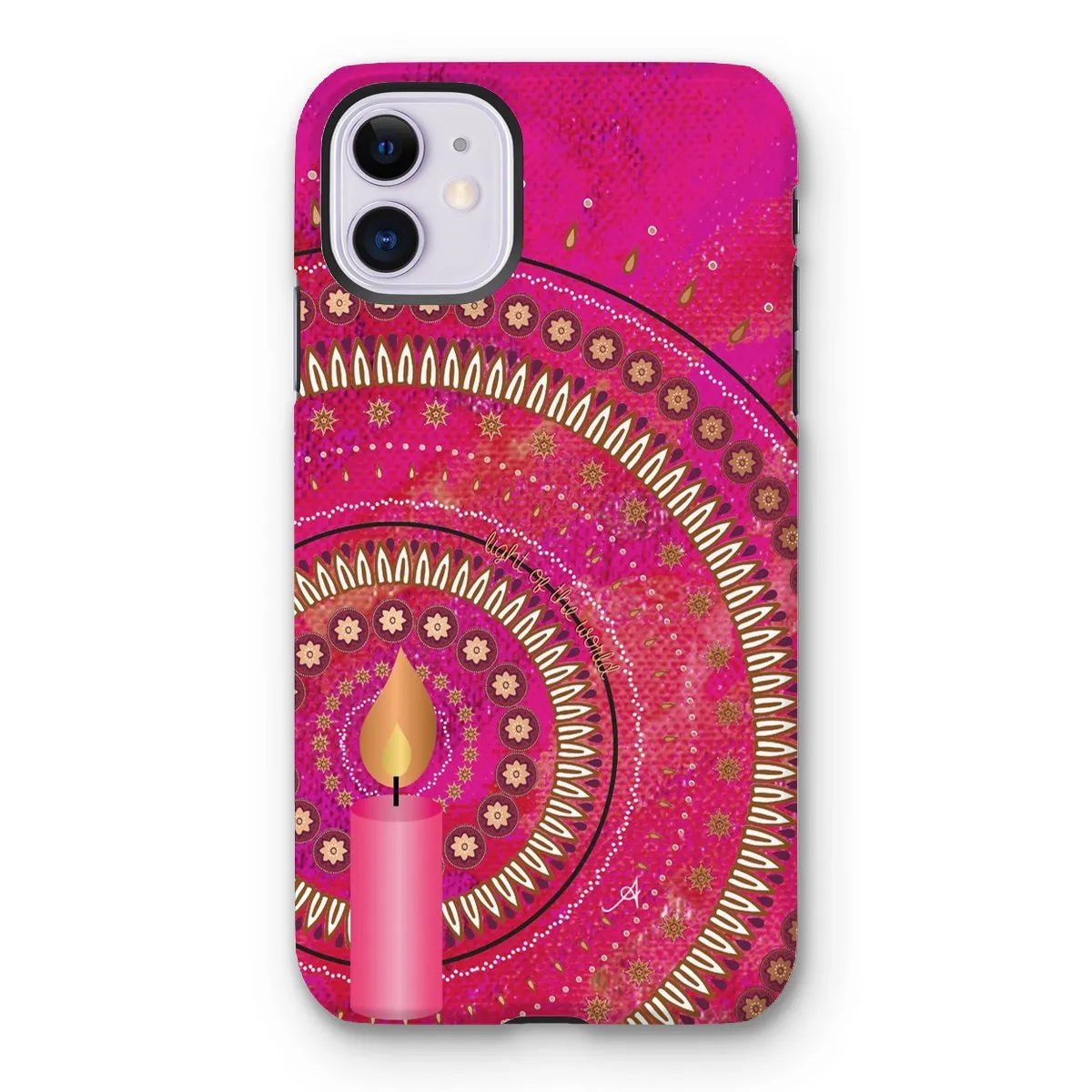 Light of the World Pink Amanya Design Tough Phone Case