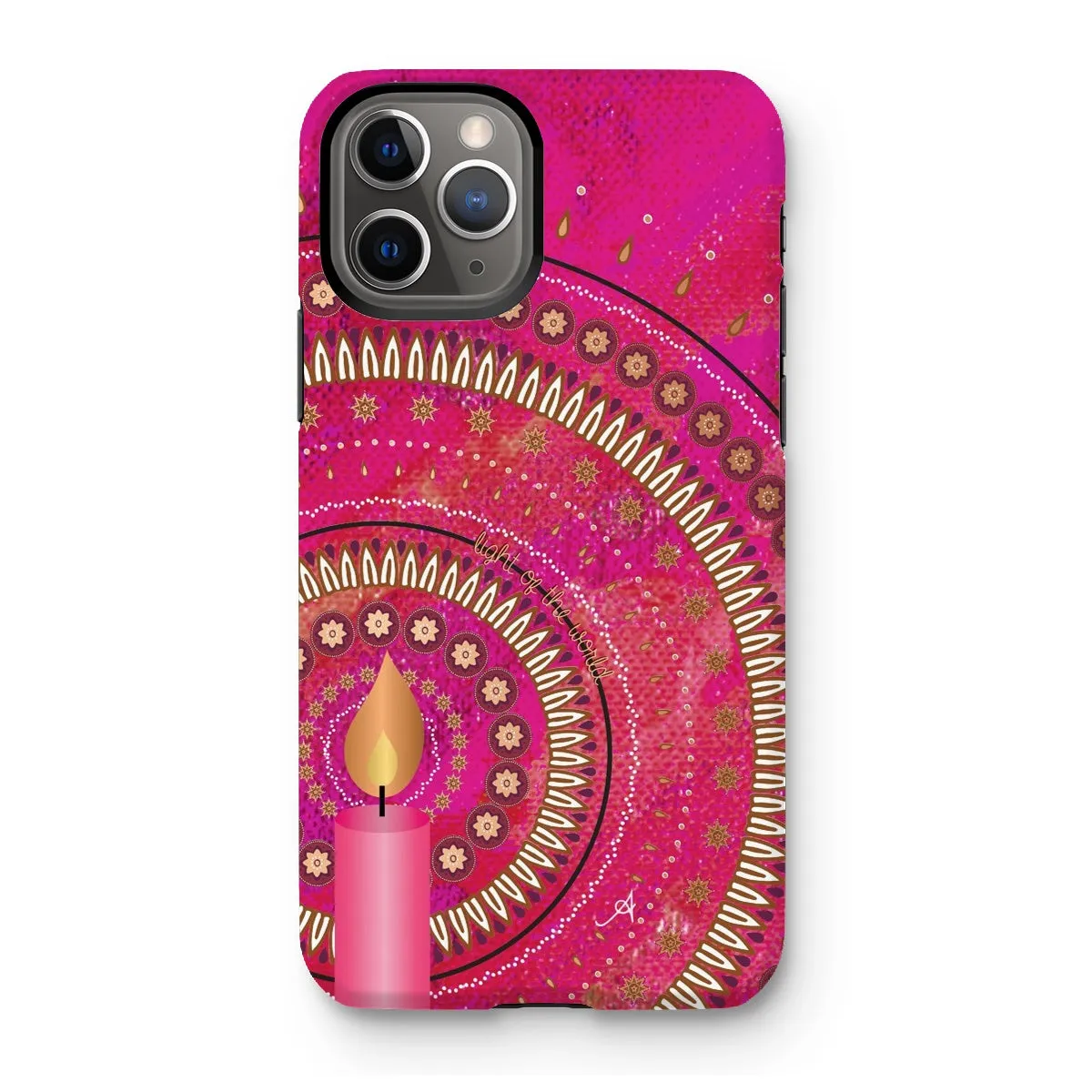 Light of the World Pink Amanya Design Tough Phone Case