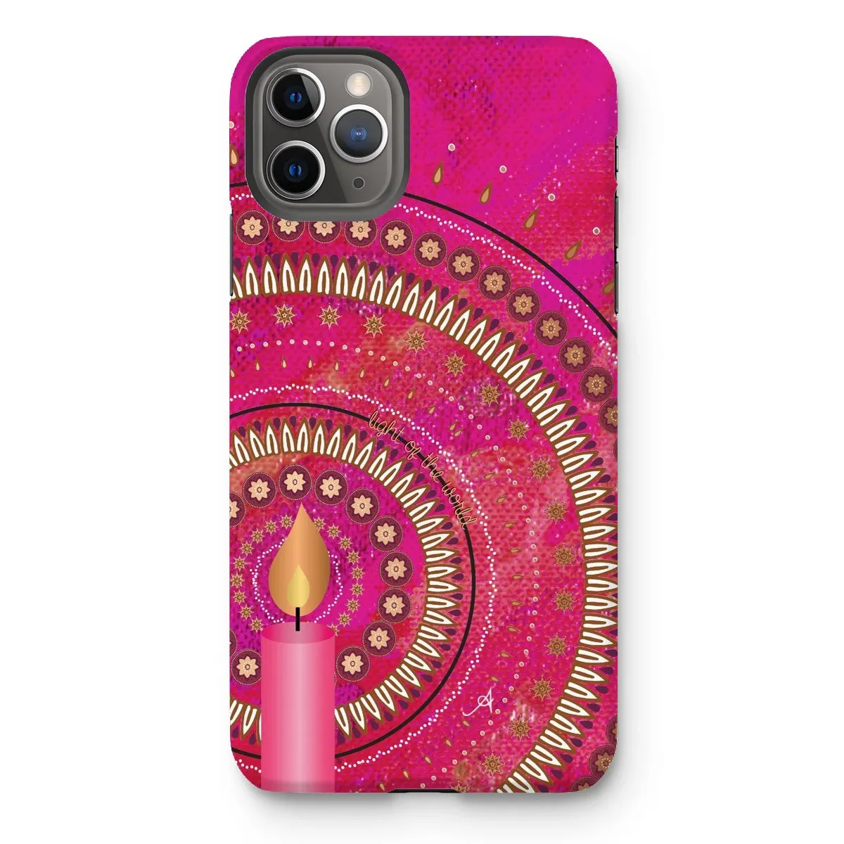 Light of the World Pink Amanya Design Tough Phone Case