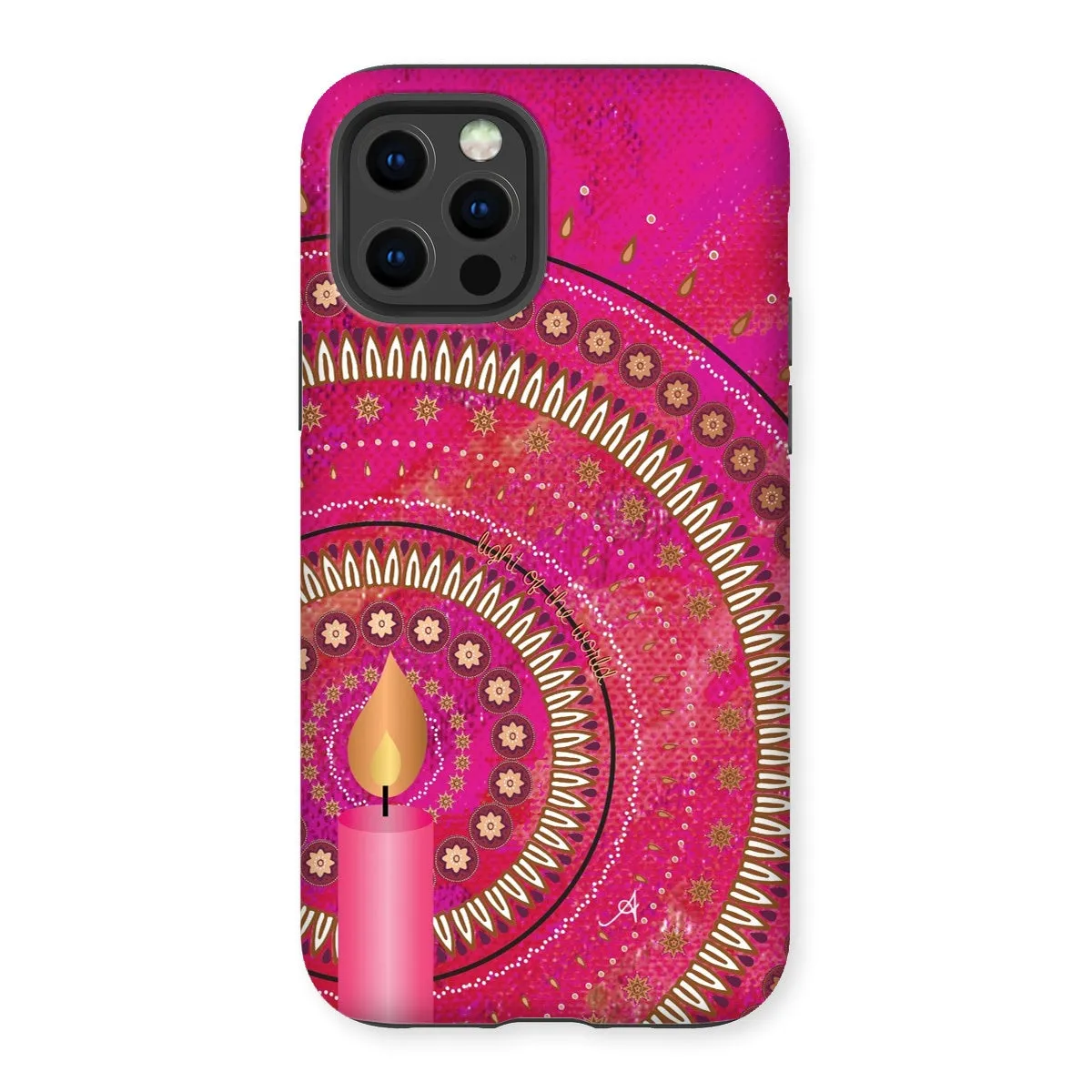 Light of the World Pink Amanya Design Tough Phone Case