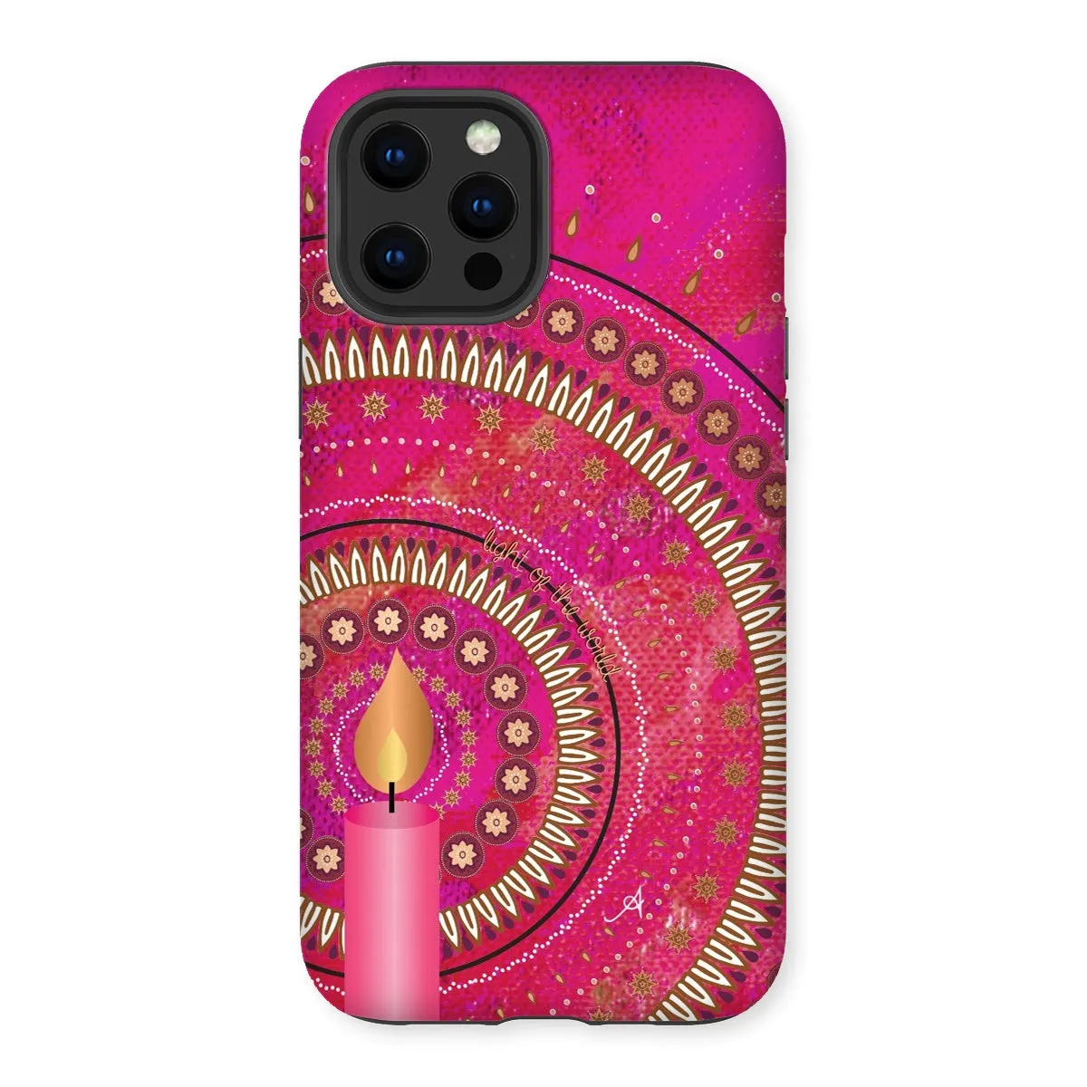 Light of the World Pink Amanya Design Tough Phone Case