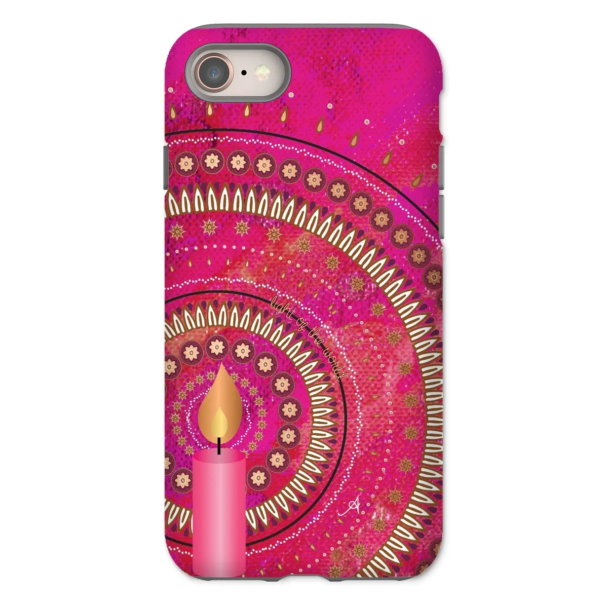 Light of the World Pink Amanya Design Tough Phone Case