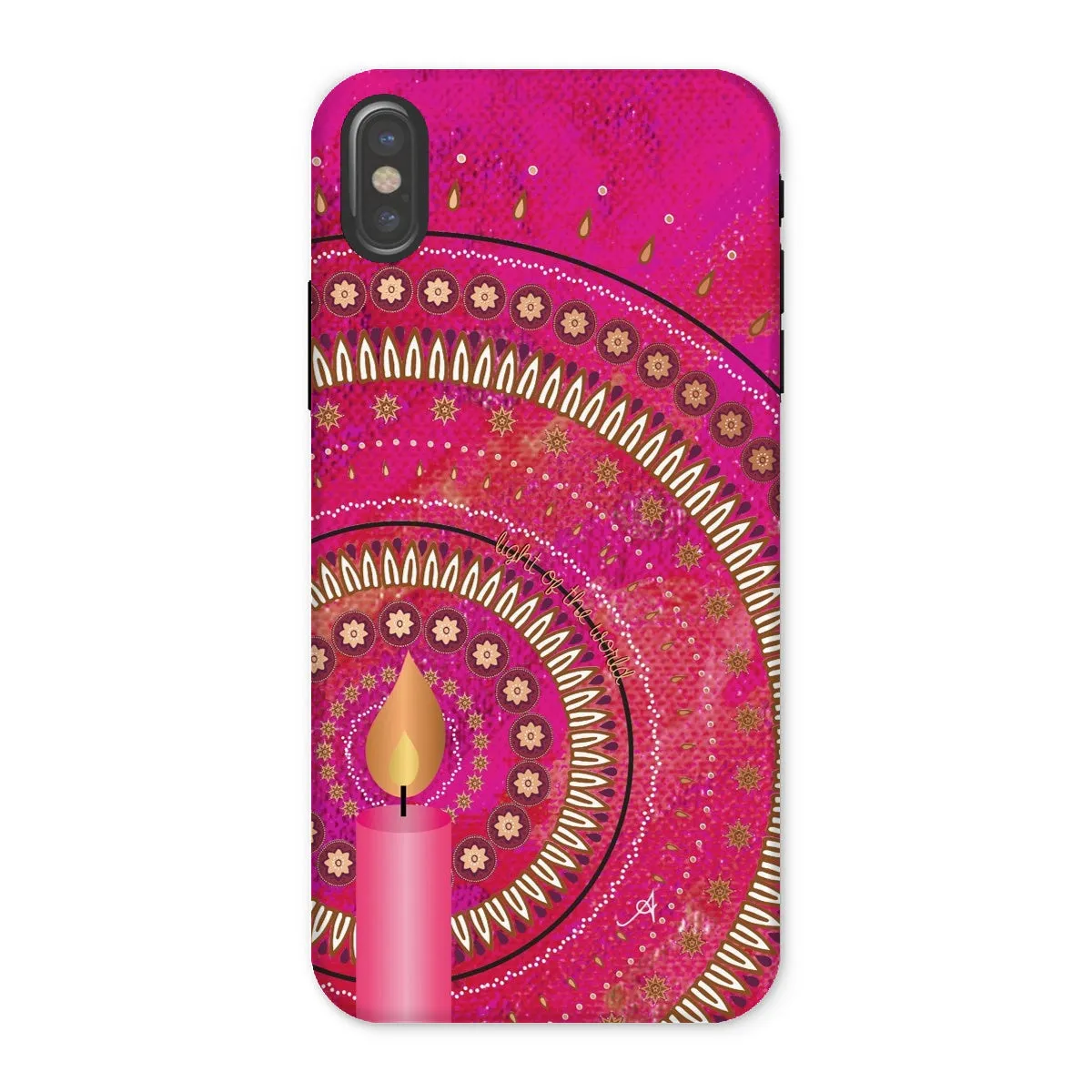 Light of the World Pink Amanya Design Tough Phone Case