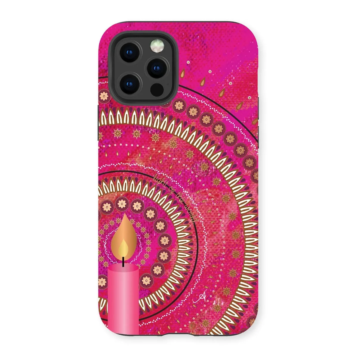 Light of the World Pink Amanya Design Tough Phone Case