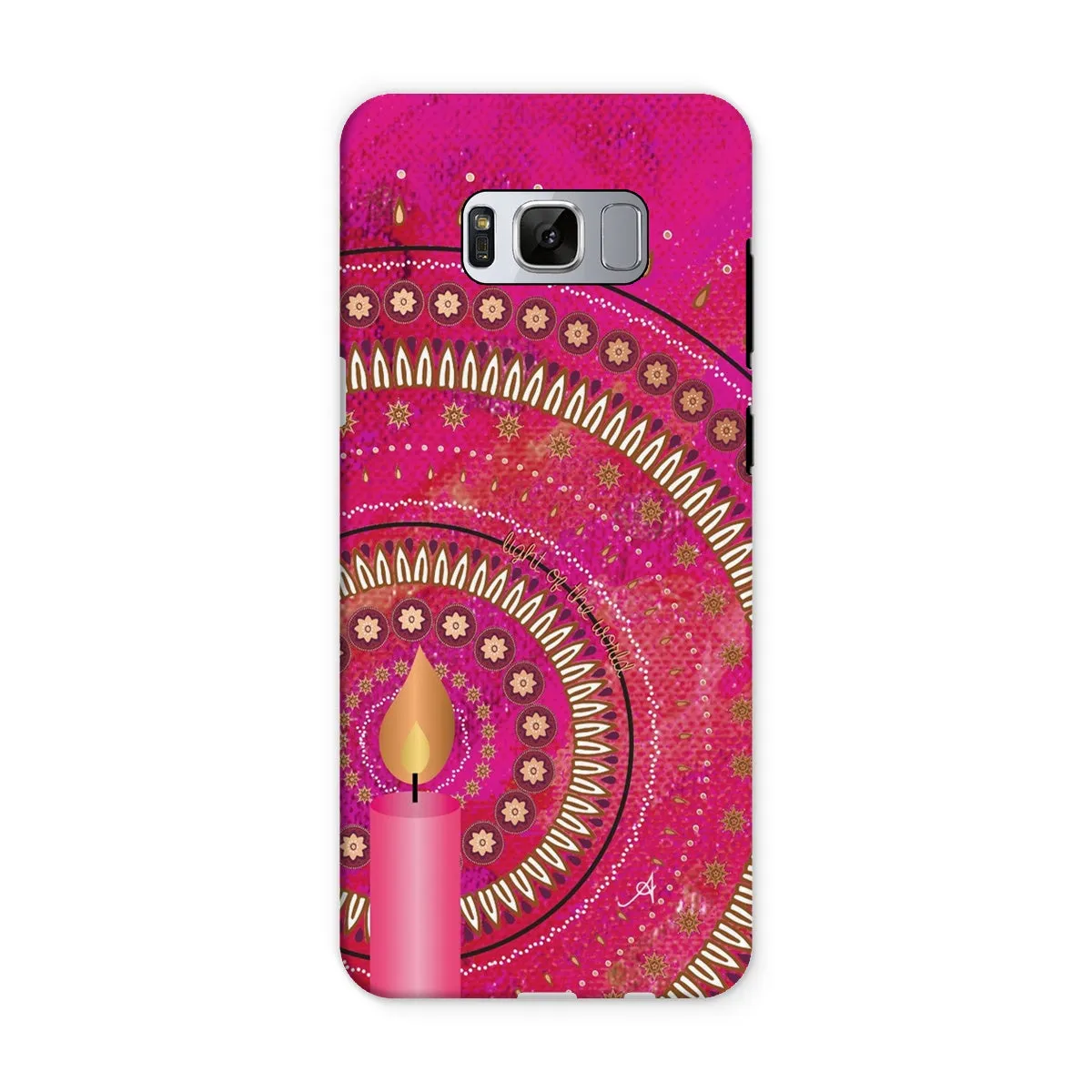 Light of the World Pink Amanya Design Tough Phone Case