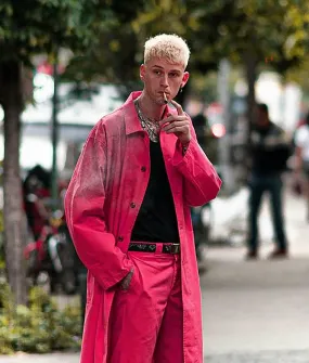 Machine Gun Kelly Pink Coat | Colson Baker Coat