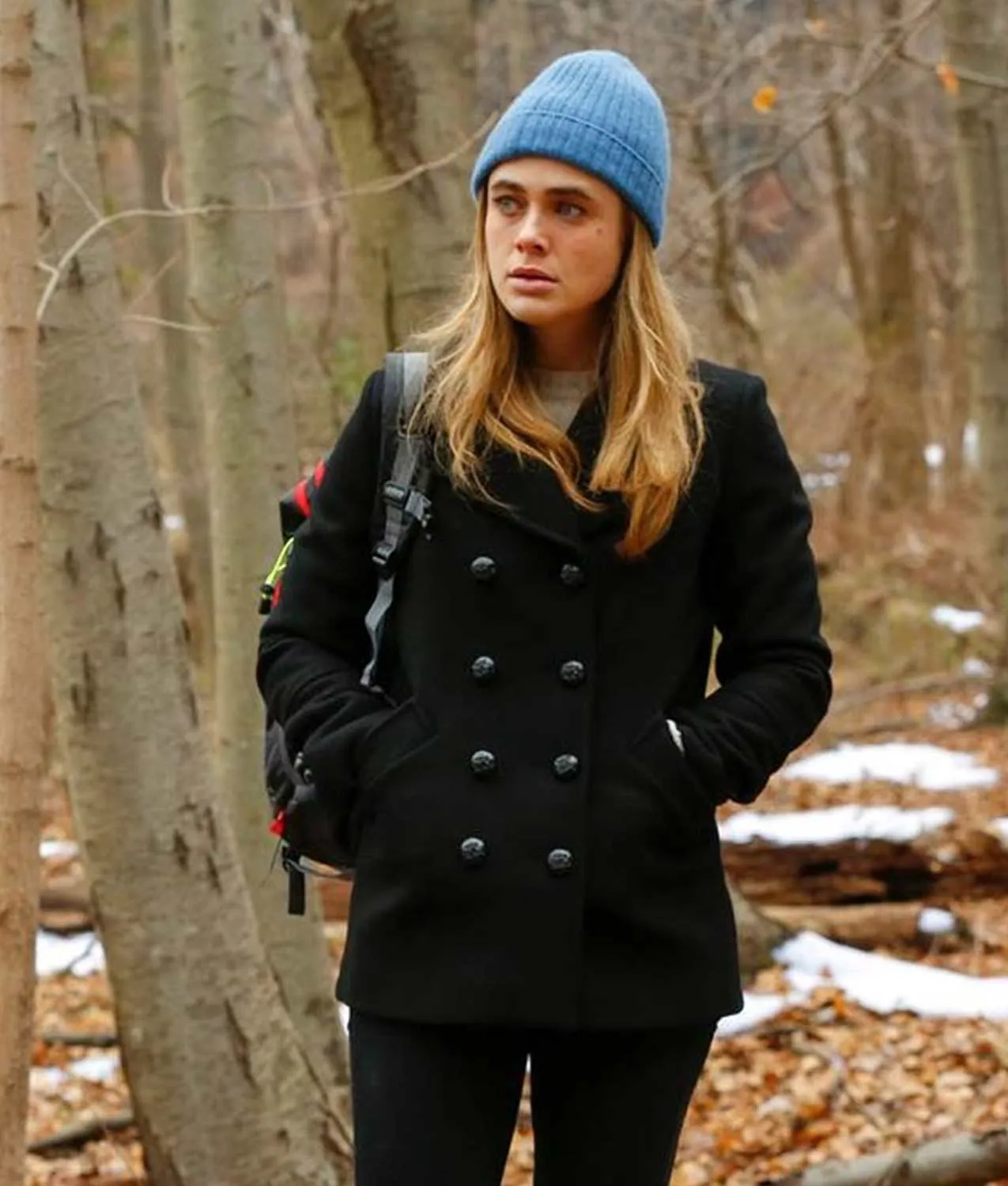 Michaela Stone Manifest Pea Coat | Melissa Roxburgh Coat