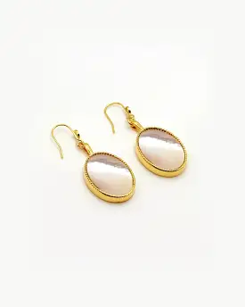 Nila Frida Drop Earrings - Mother of Pearl