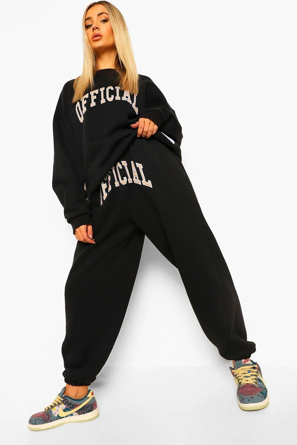 Official Applique Sweater Tracksuit