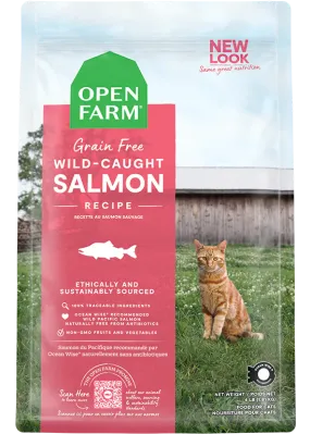 Open Farm Wild-Caught Salmon Dry Cat Food 2lb