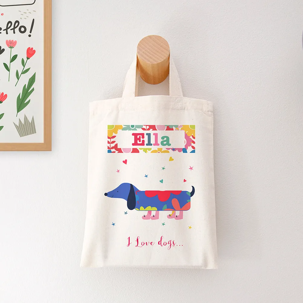 Personalised Pets Fabric Party Bag