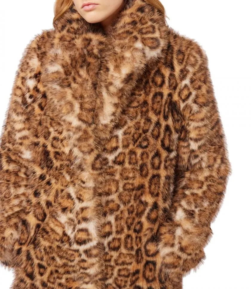 RABANNELEOPARD PRINT COAT