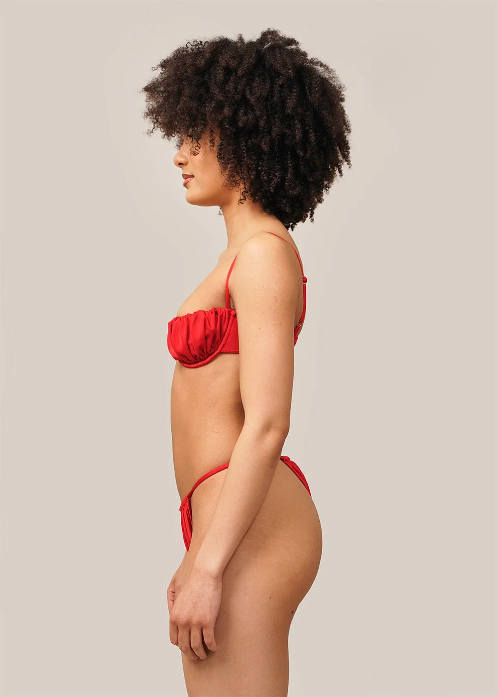 Red Sakina Bikini Top