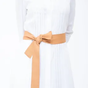 Ribbon Belt, Wide - Apricot