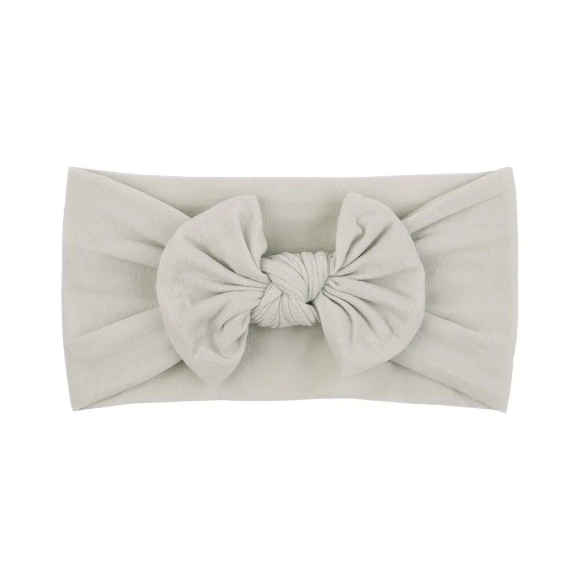 Soft Solid Colour Nylon Baby Headband in Ivory