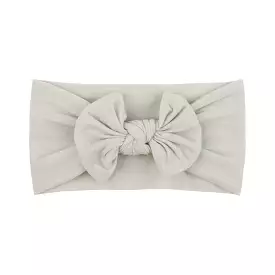 Soft Solid Colour Nylon Baby Headband in Ivory