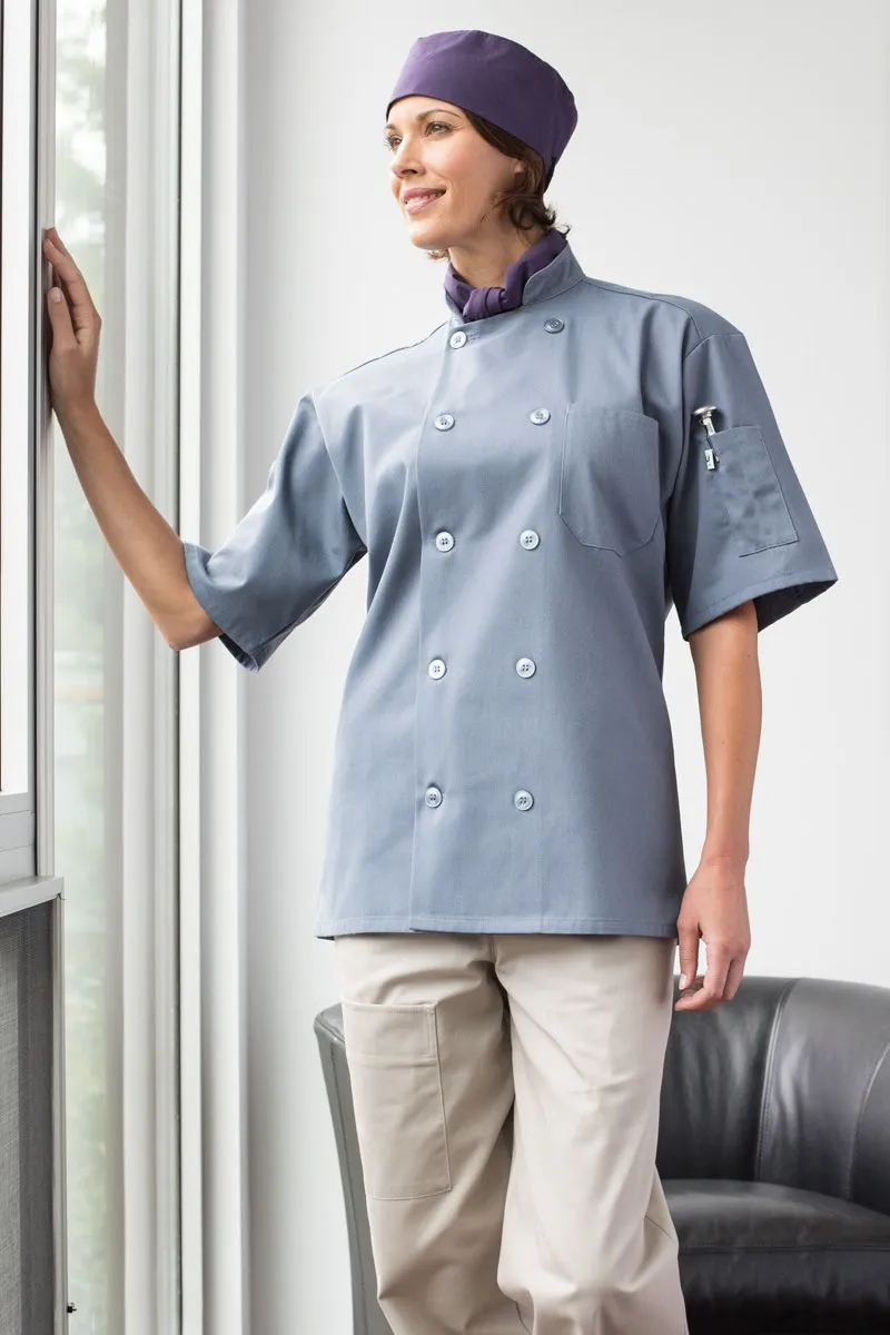 Steel Grey South Beach Chef Coat