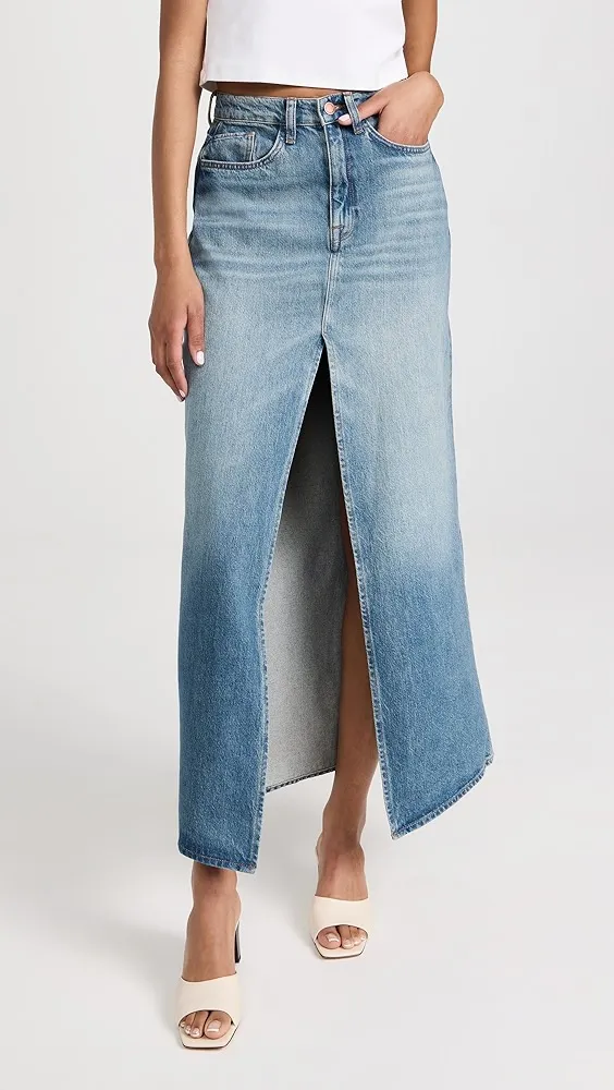 Triarchy   Ms. Westwood High-Rise Slit Denim Skirt 