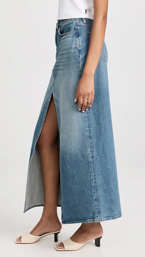 Triarchy   Ms. Westwood High-Rise Slit Denim Skirt 