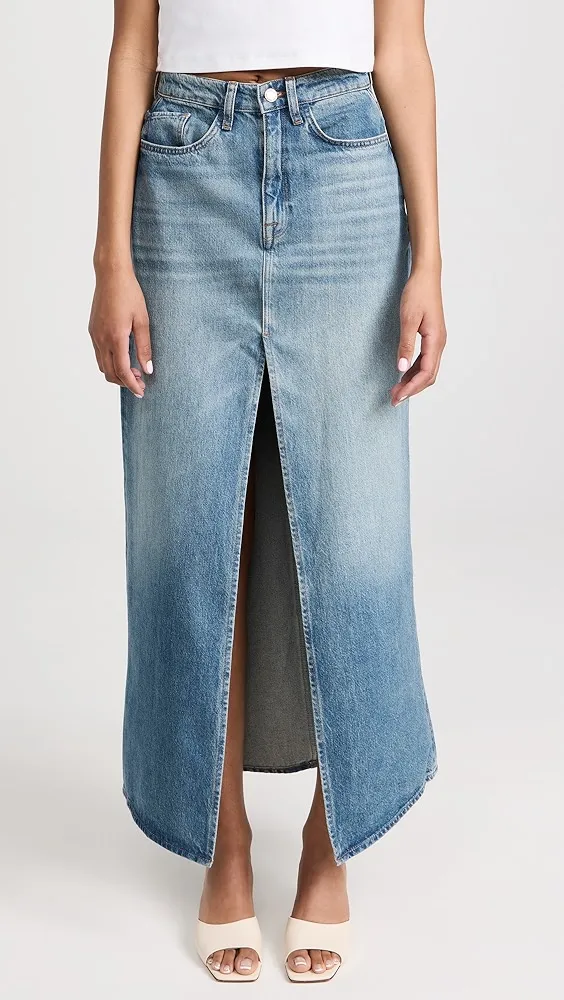 Triarchy   Ms. Westwood High-Rise Slit Denim Skirt 