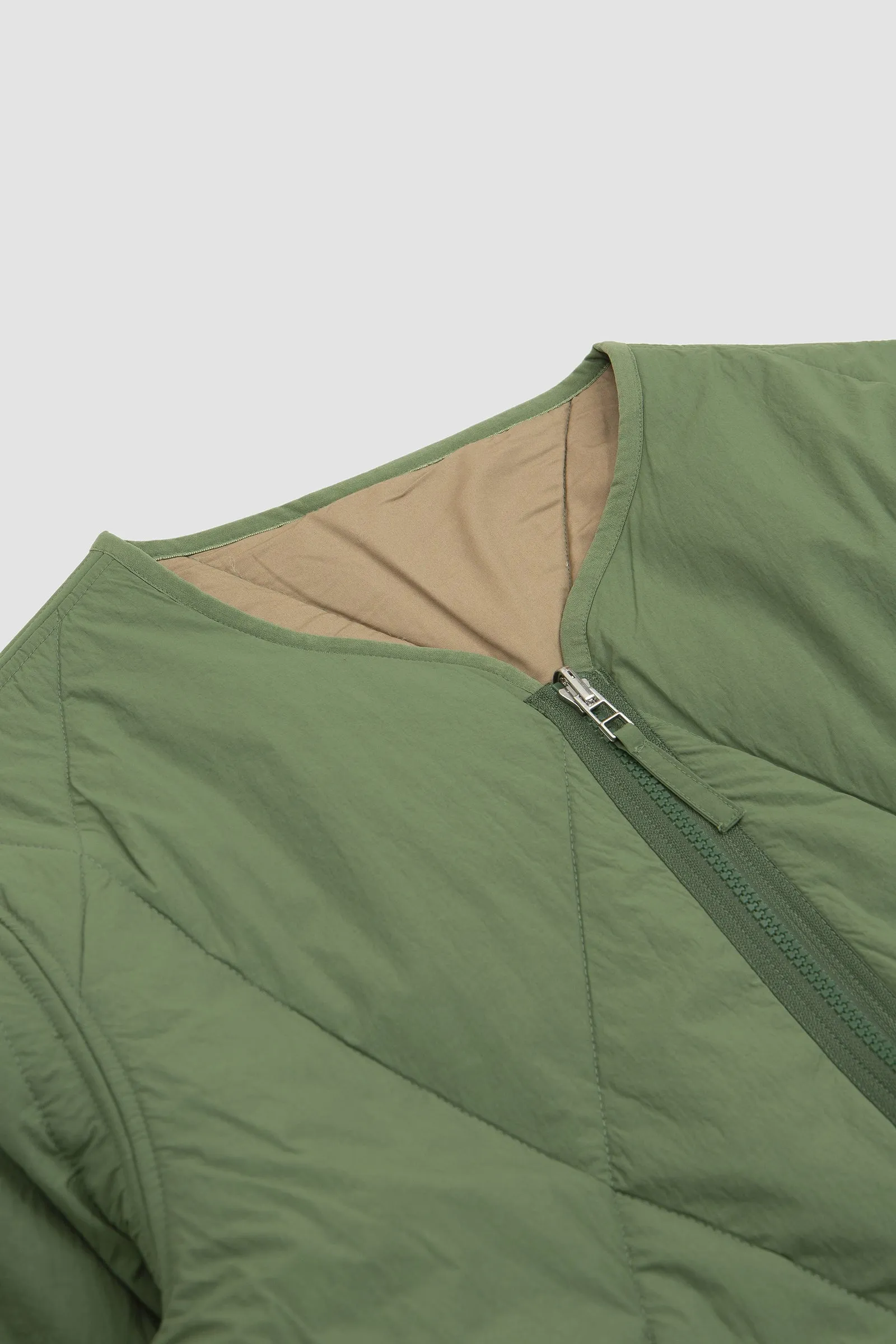 Universal Works Reversible Military Liner Jacket Green/Sand