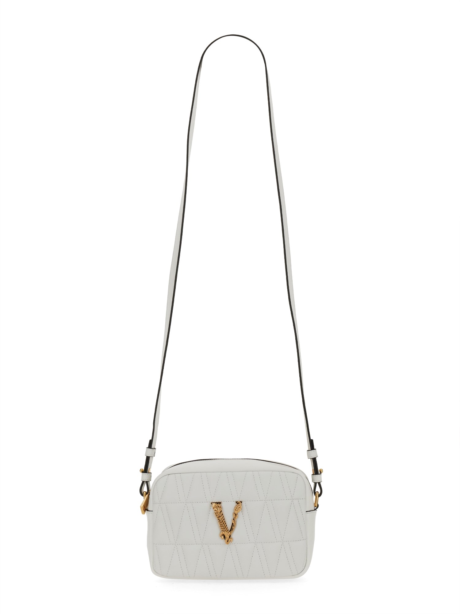 VERSACE    VIRTUS LEATHER SHOULDER BAG