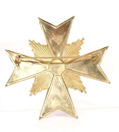 Vintage Maltese Cross Pin