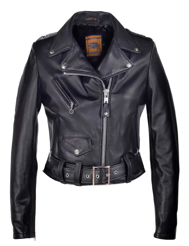 Women's Cropped Perfecto® in Lambskin Leather Jacket 218W