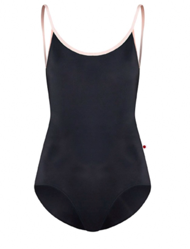 YUMIKO Fiona in Black with Blush trim