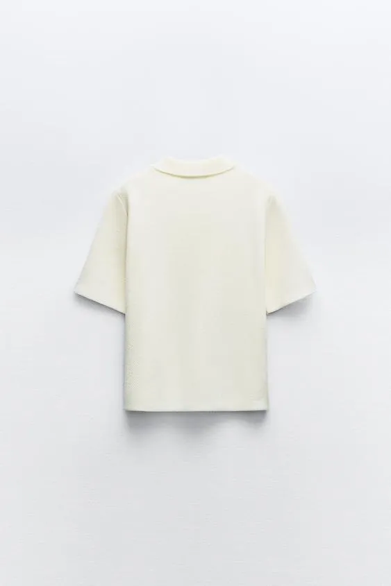 ZARA  |Casual Style Short Sleeves Party Style Elegant Style